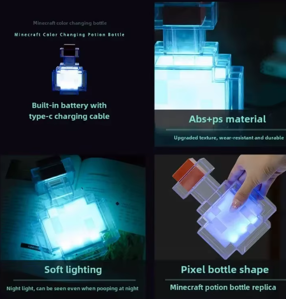 Potion Lamp Light Change Color Type C Rechargeable